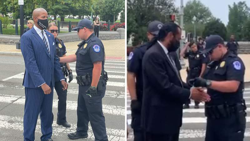 VIDEO, PHOTOS: Congressman Al Green, Texas State Rep. Ron Reynolds arrested while protesting in Washington, Reynolds’ office says