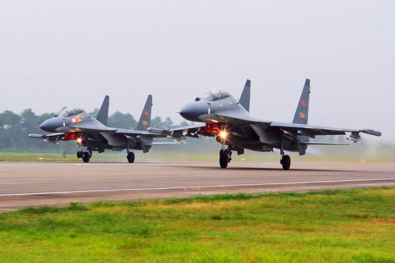 US raises concern as China flies warplanes south of Taiwan