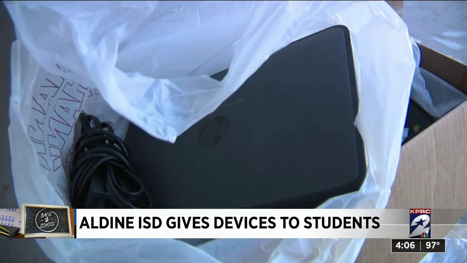 Aldine ISD hands out laptops, hotspots ahead of virtual start to school year