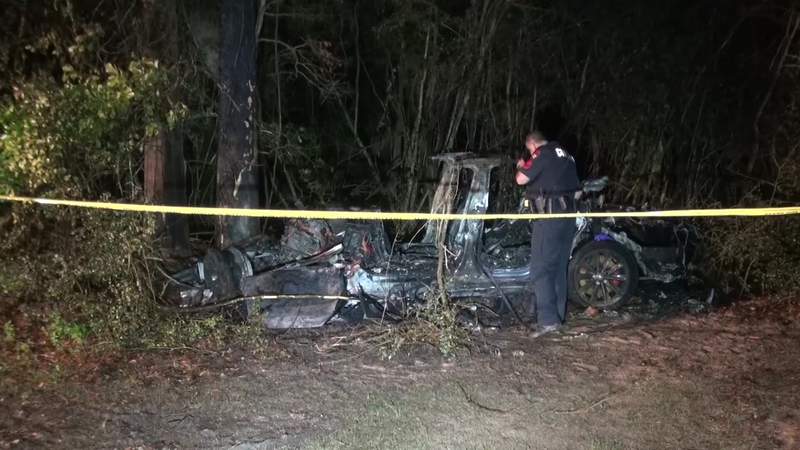 Second victim of fiery Tesla crash near The Woodlands identified