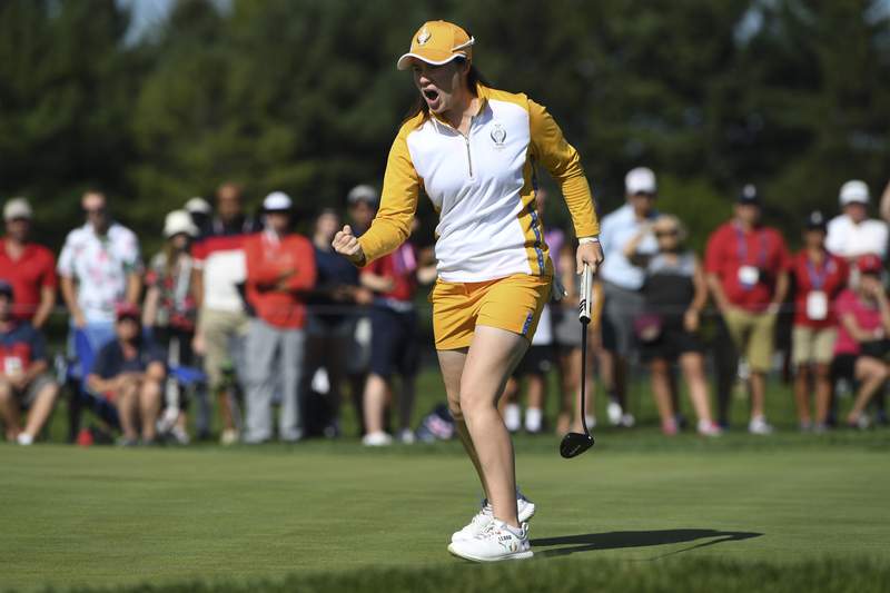 Reid and Maguire give Europe 9-7 lead at Solheim Cup