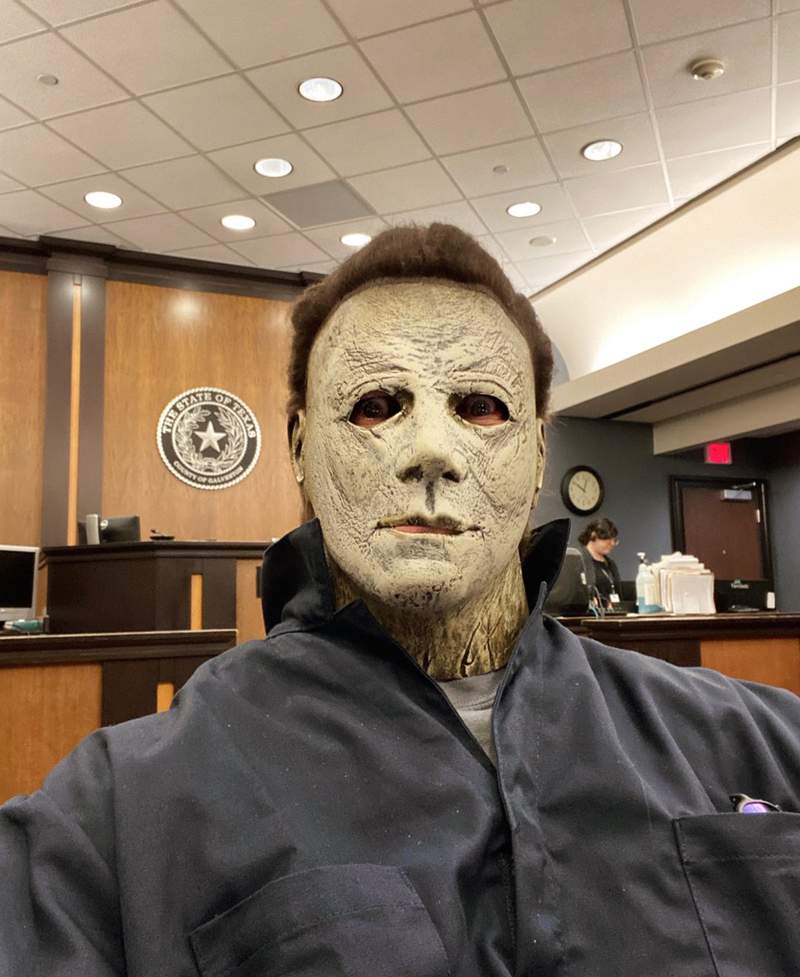 PHOTOS: Eccentric Texas attorney wore Michael Myers costume to court because judge ‘triple dog-dared’ him