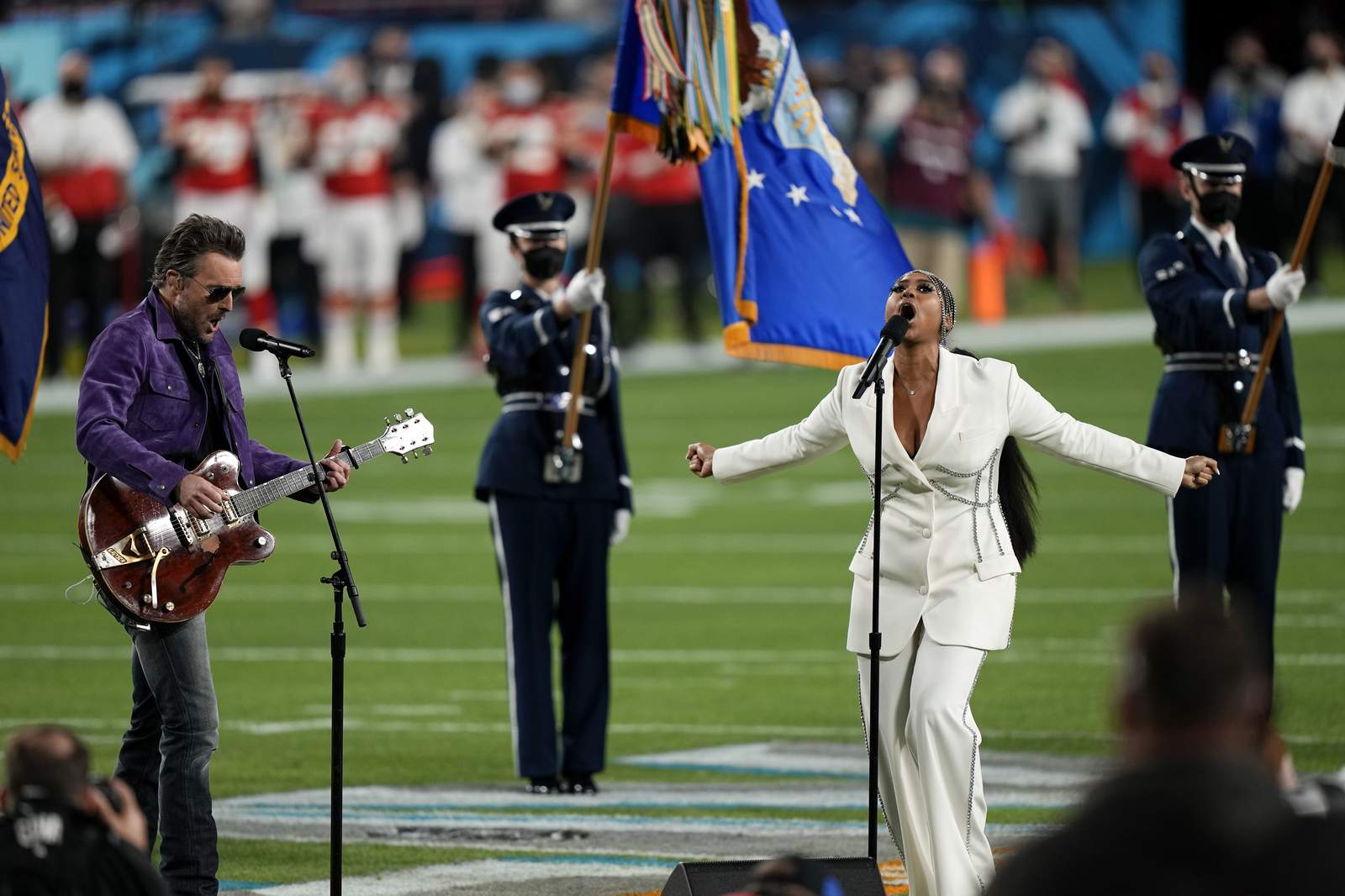 Relive the Super Bowl performances by Alicia Keys, Jazmine Sullivan, Eric Church and poet Amanda Gorman