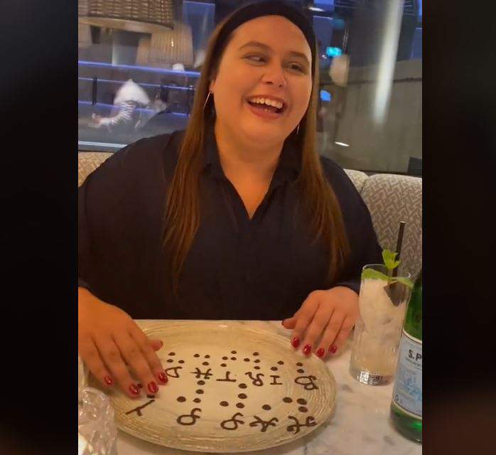 VIDEO: London restaurant surprises blind guest with birthday message written in Braille