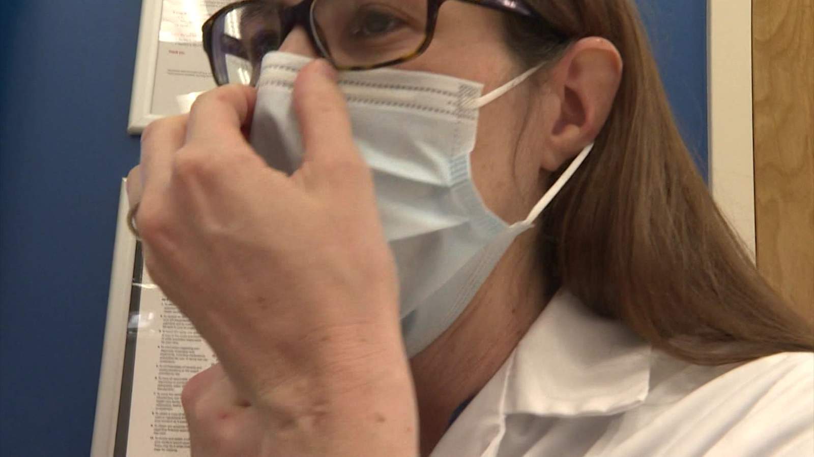 Health reporter Haley Hernandez shows how healthcare workers are reusing masks and how you can too