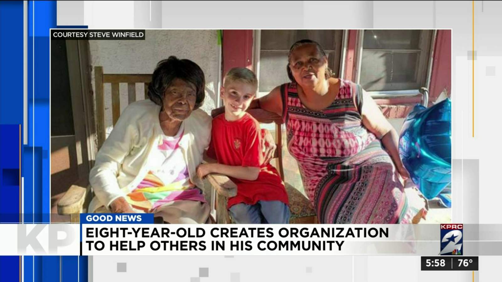 One Good Thing: 8-year-old creates organization to help others in his community