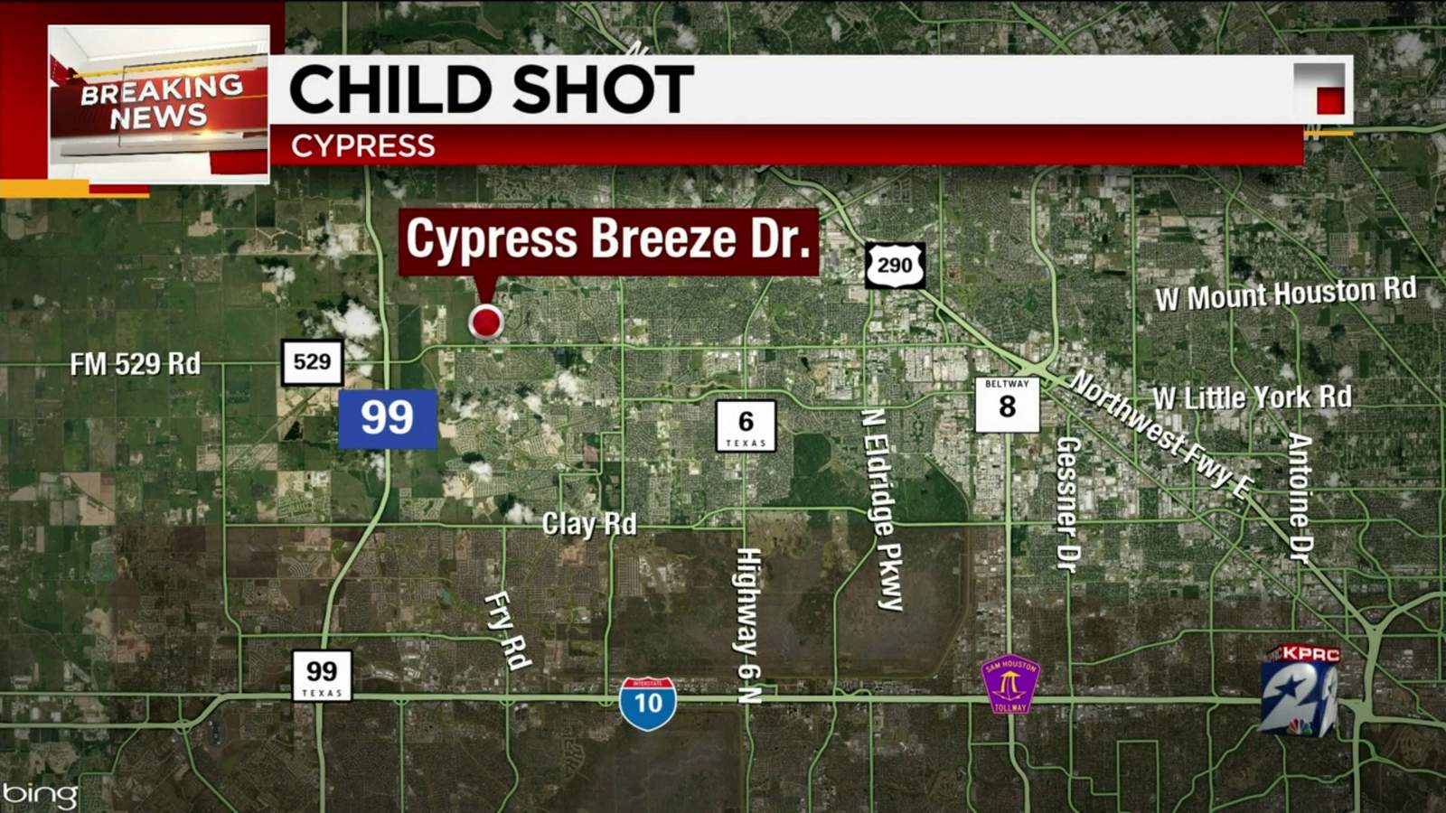 10-year-old accidentally shot by stepfather in Cypress, HCSO says