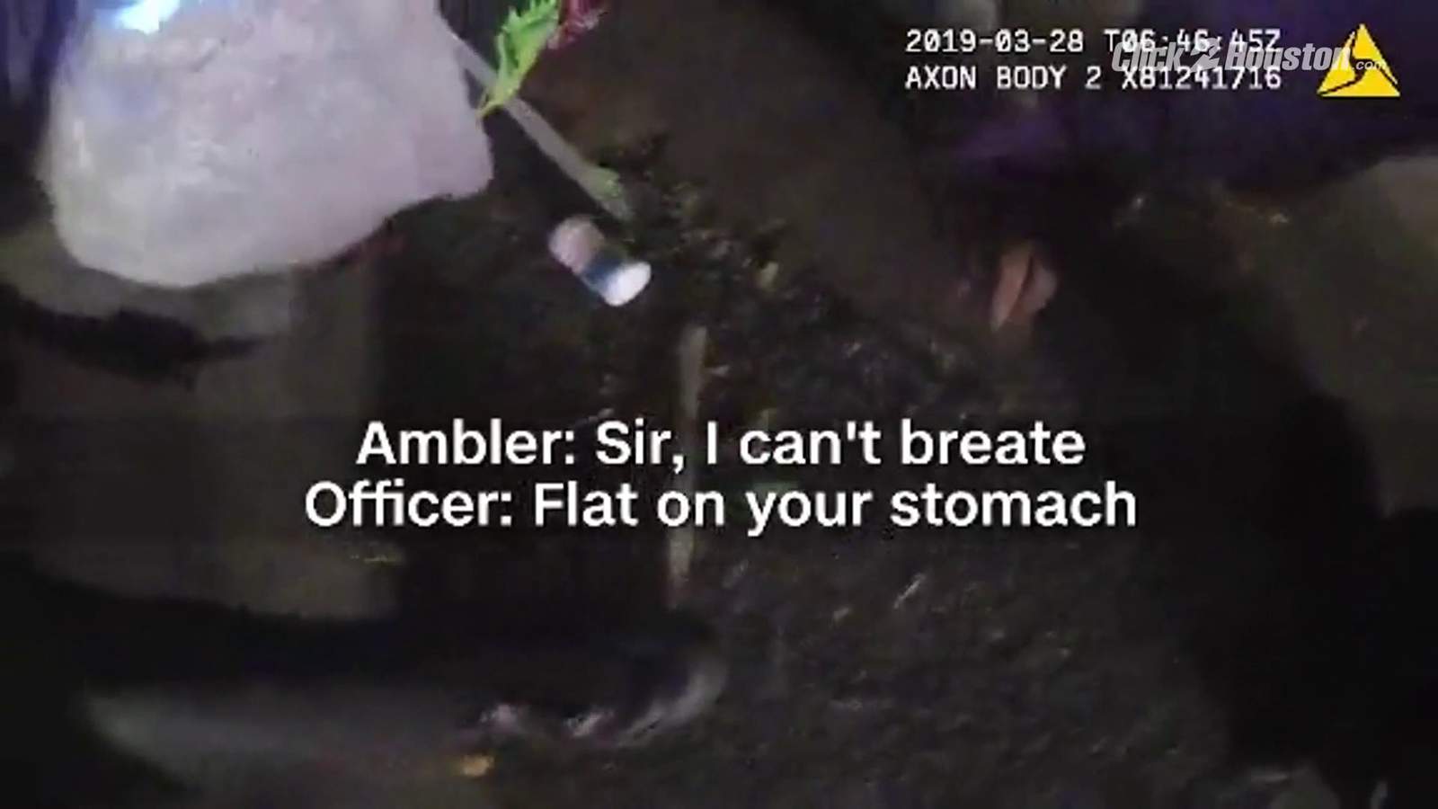 Black man heard saying I cant breathe multiple times during fatal arrest in Texas, body camera video shows