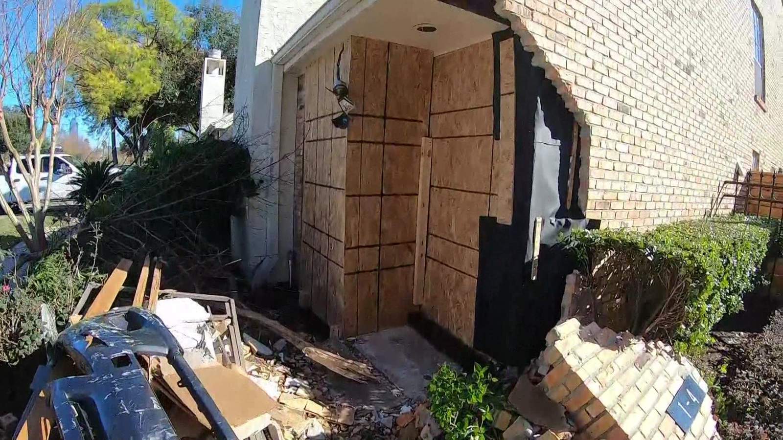 Tough Christmas: Houston family asking for help to move after car smashes into their home