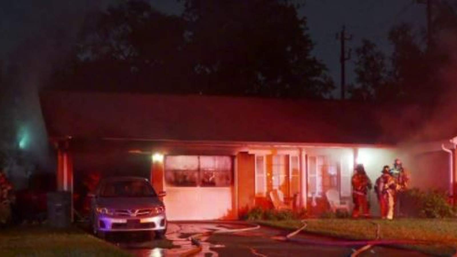 Suspect crashes truck into home during chase in SW Houston, causes a fire: Police
