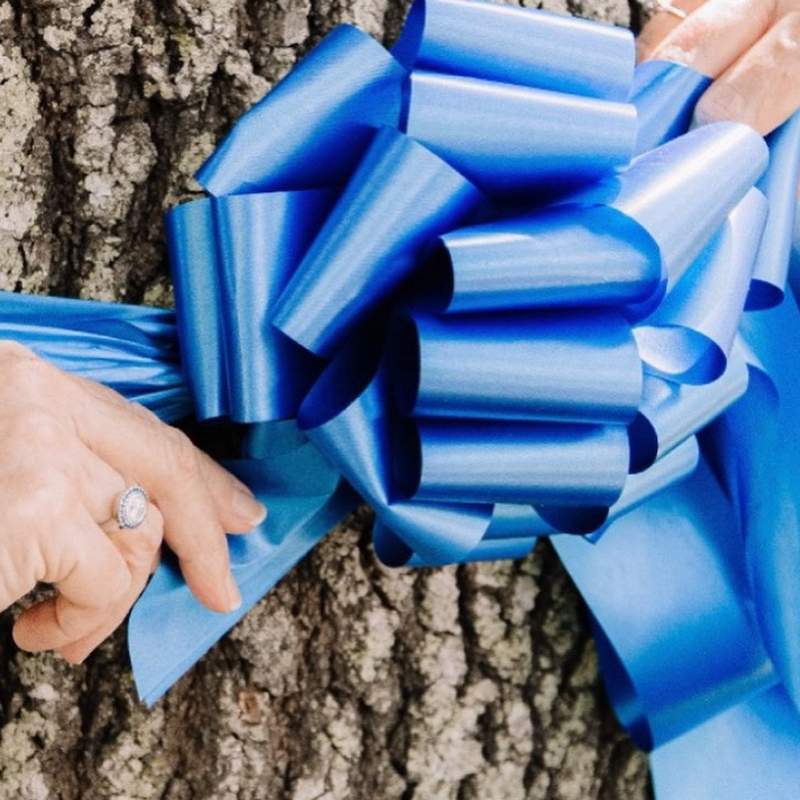 Thousands of Houstonians will adorn their front lawns with blue ribbons