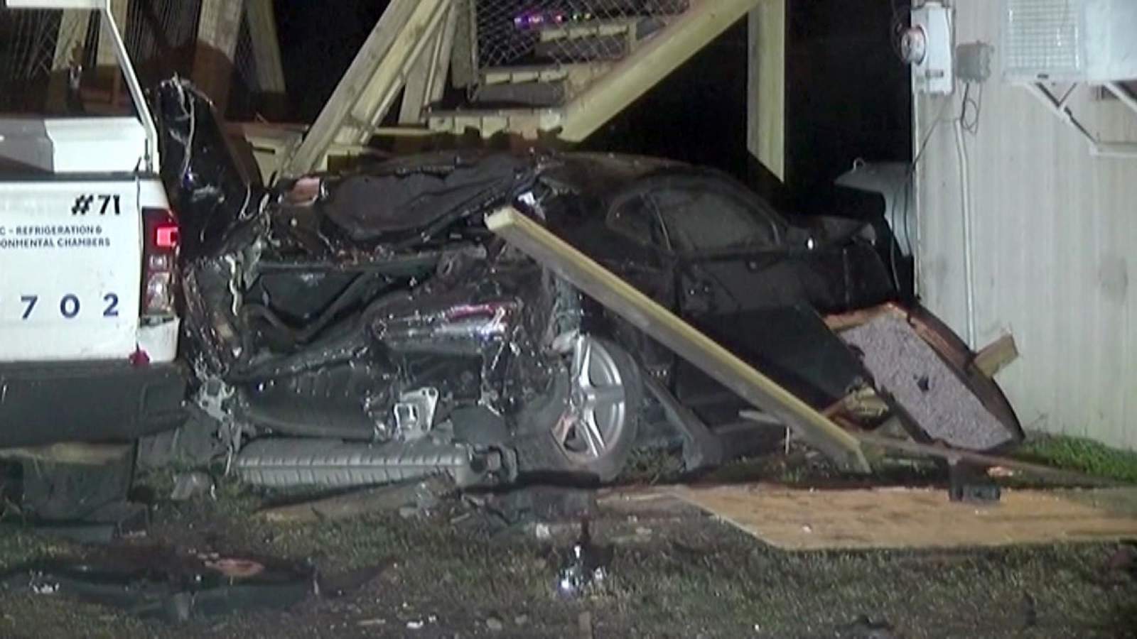 Teen killed when car slams into New Caney home