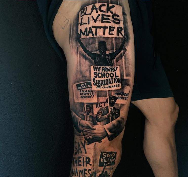 Texans receiver Kenny Stills shows off new Black Lives Matter tattoo