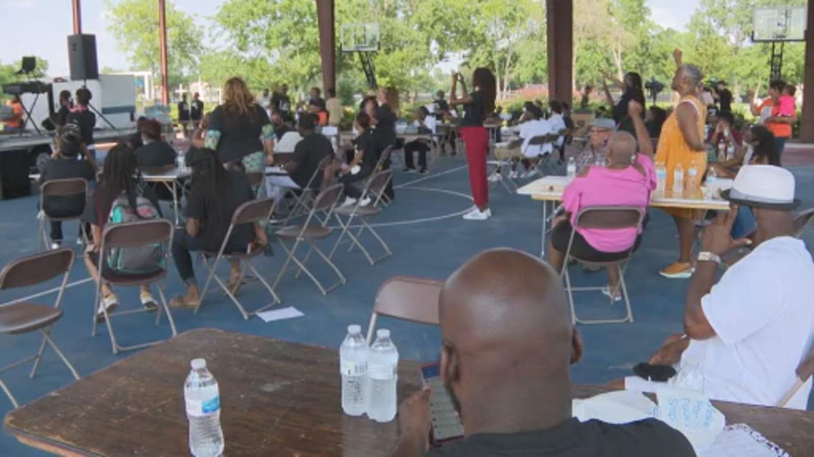 Community gathers to celebrate the life of George Floyd with food and music