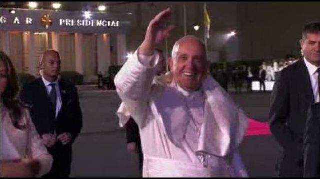 Pope Francis arrives in Mexico City for 5-day visit