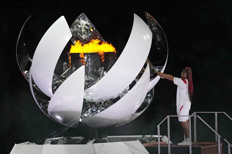 ‘The greatest honor’: Osaka lights Olympic cauldron