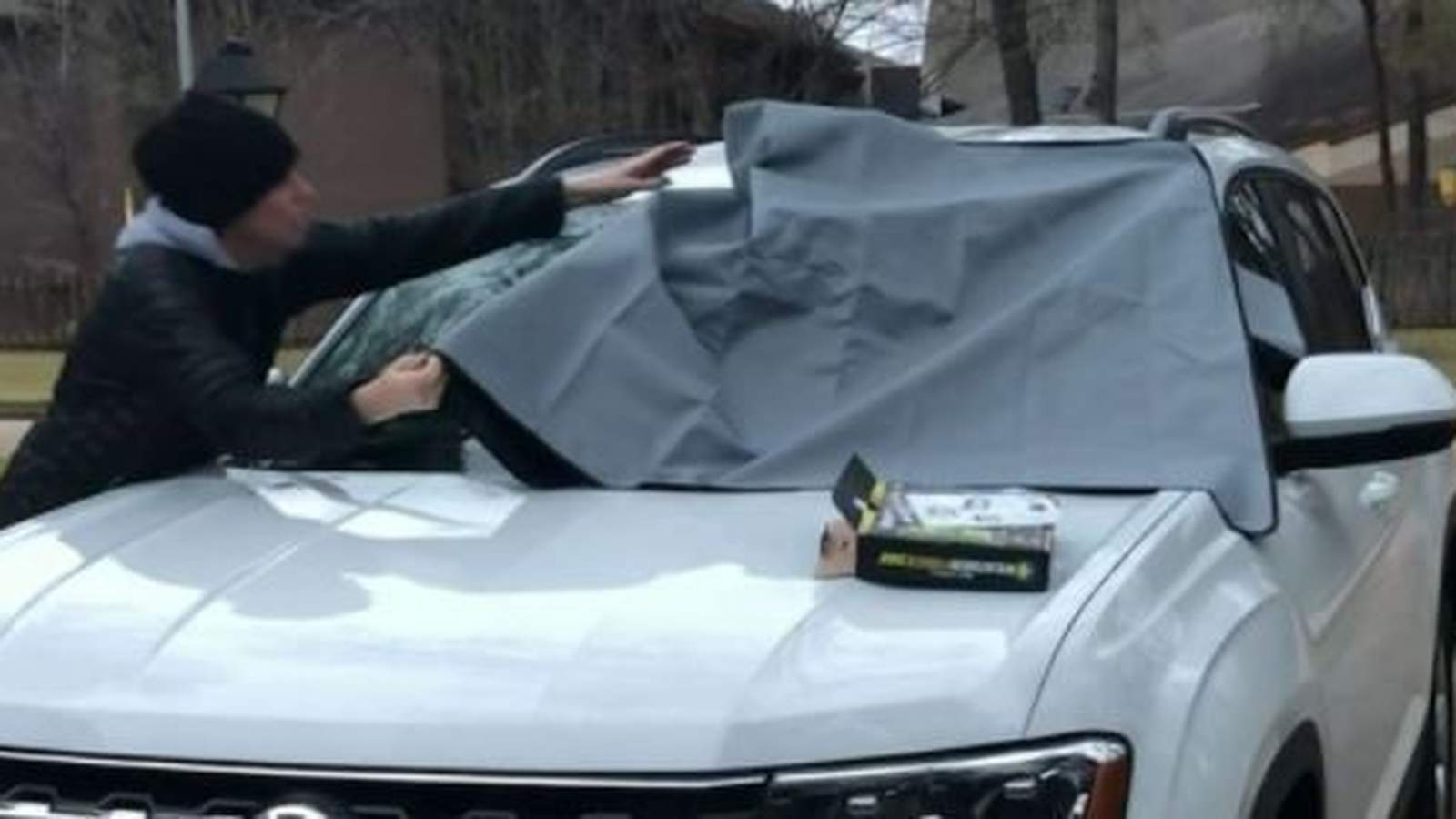Test it Tuesday: Will this $20 car cover protect your vehicle from ice and heat?