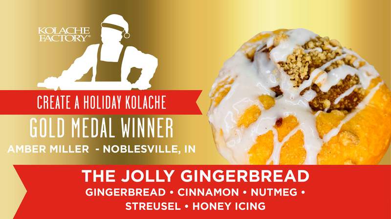 “Jolly Gingerbread” kolache wins annual Kolache Factory contest