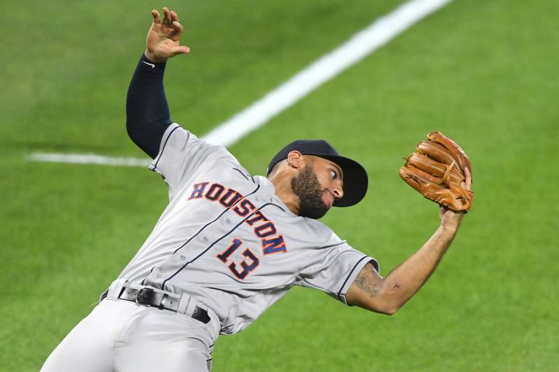Astros take combined no-hitter into 8th, rout Orioles 10-2