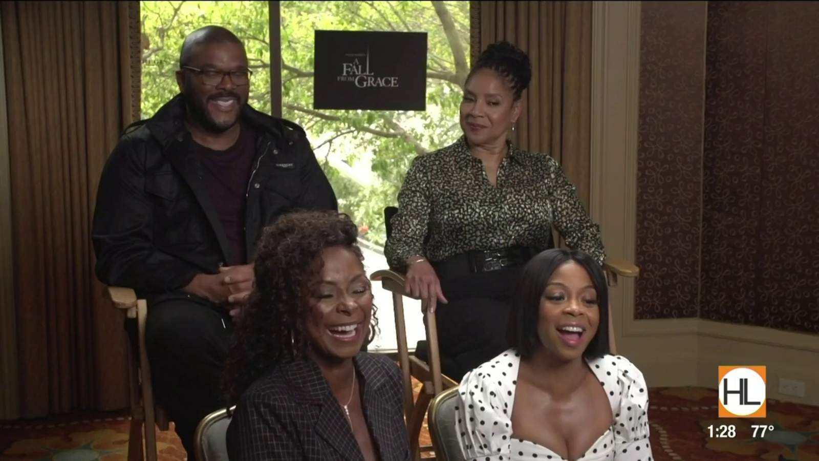 What Tyler Perry and the cast of ‘A Fall From Grace’ had to say about Destiny’s Child, Houston restaurants, and younger men