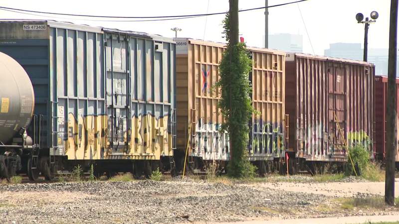 East End residents frustrated over stopped trains, traffic