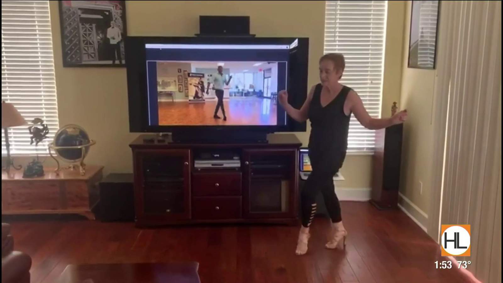 Celebrity dance pro Tony Dovolani teaching FREE virtual ballroom dance lessons