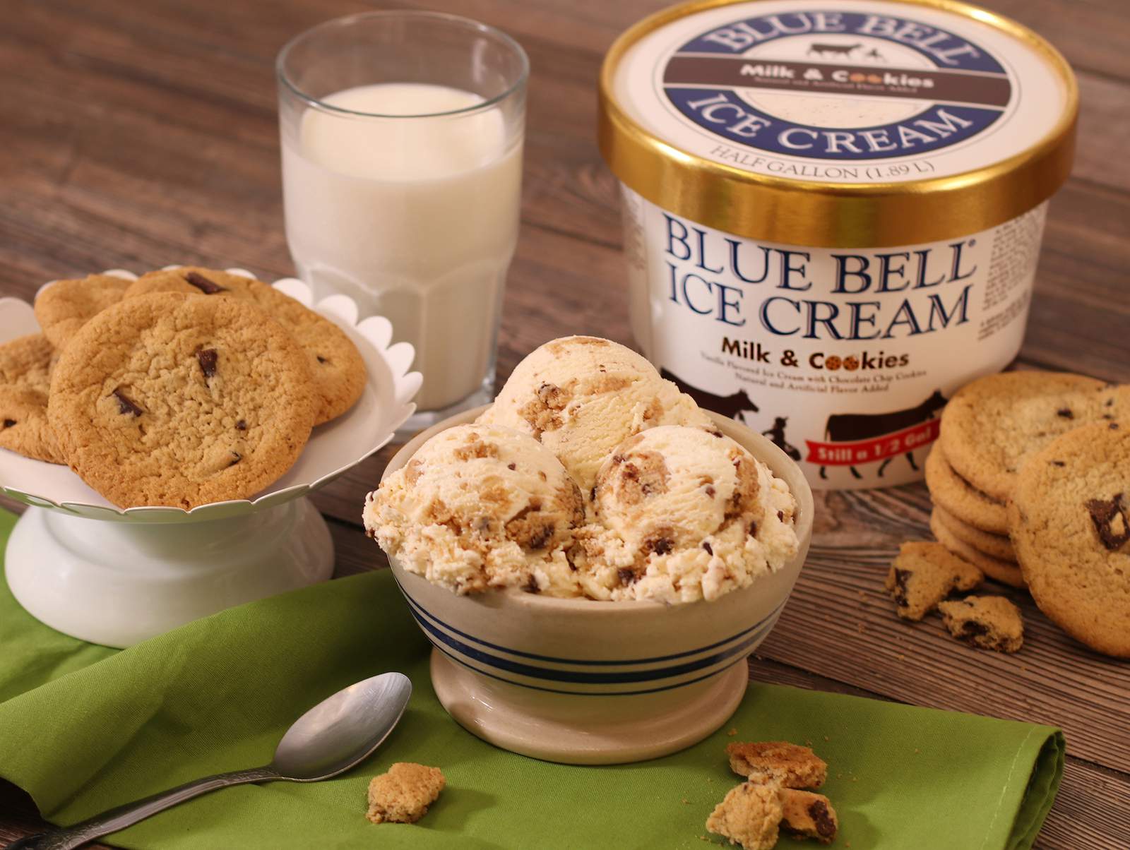 Blue Bell brings back their Milk & Cookies ice cream