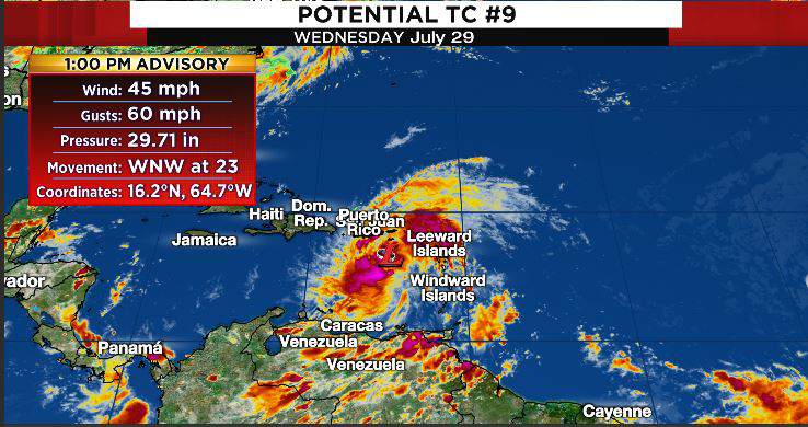 No. 9 and another new tropical system