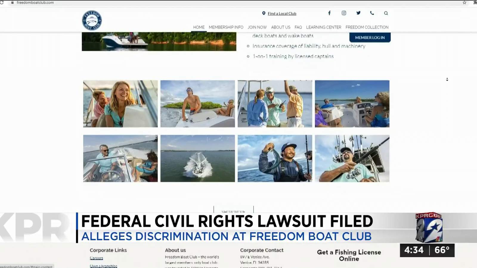 Woman who claims local boat club discriminated against her takes legal action
