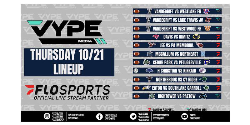 VYPE Live Lineup - Thursday 10/21/21