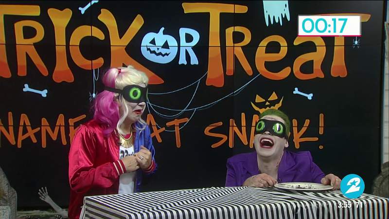 Trick or Treat? Courtney and Derrick ‘Name that Snack’ in this blind-tasting Halloween game