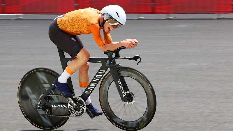 Van Vleuten finally finds Games victory with time trial gold