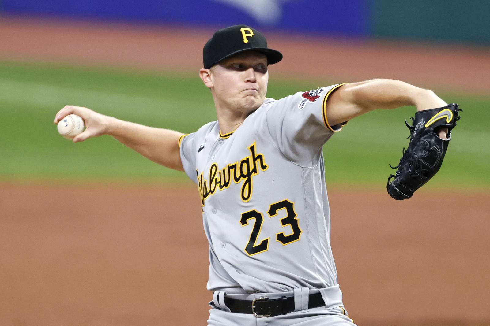 Pirates' Keller out after 5 no-hit innings against Indians
