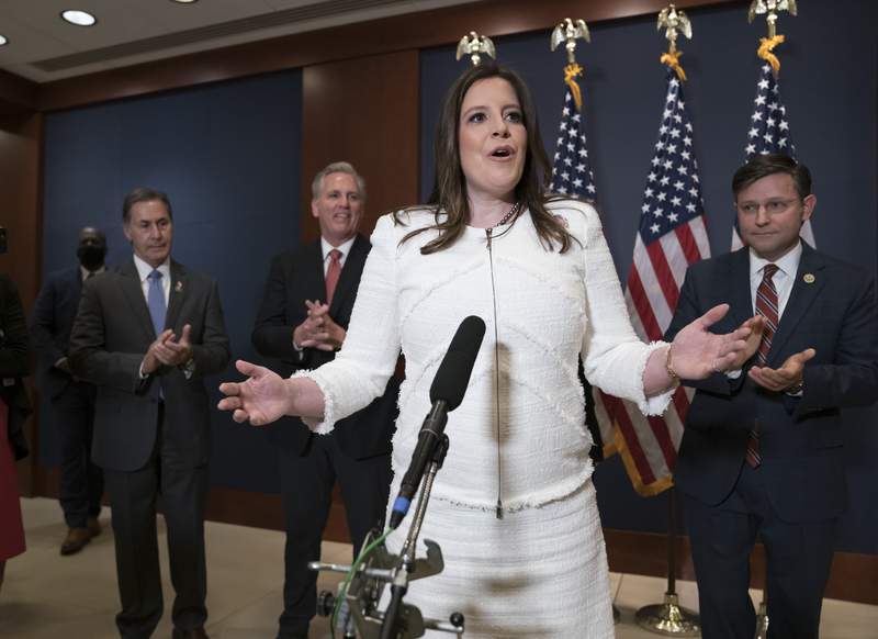 House GOP elects NY Rep. Elise Stefanik to No. 3 leadership spot after Liz Cheney booted from post
