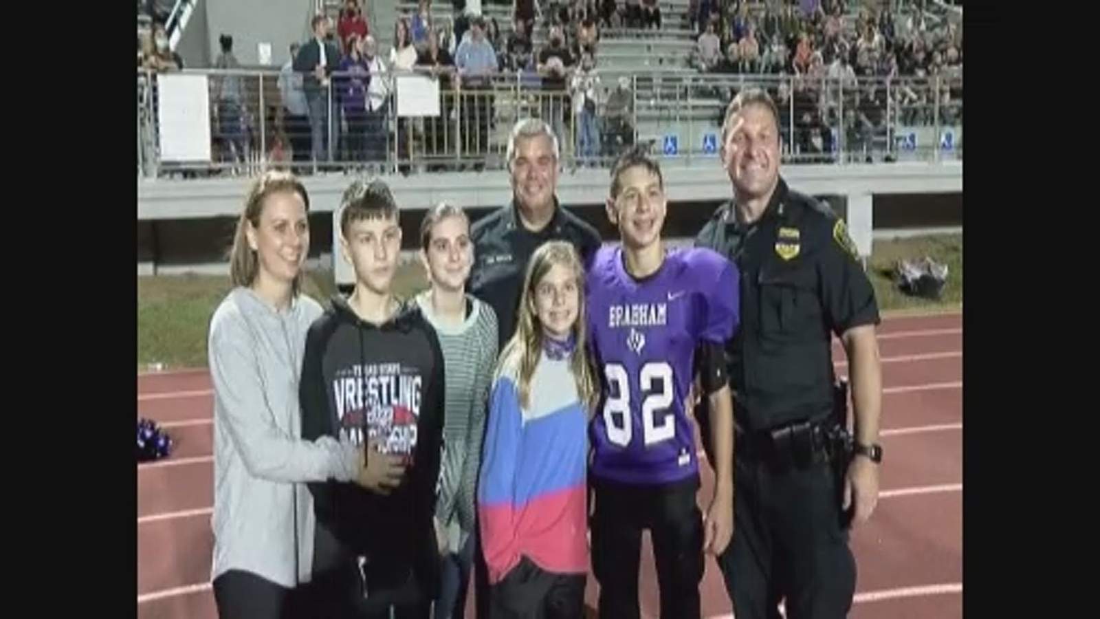HPD shows support for fallen Sgt. Sean Rios' son at football game