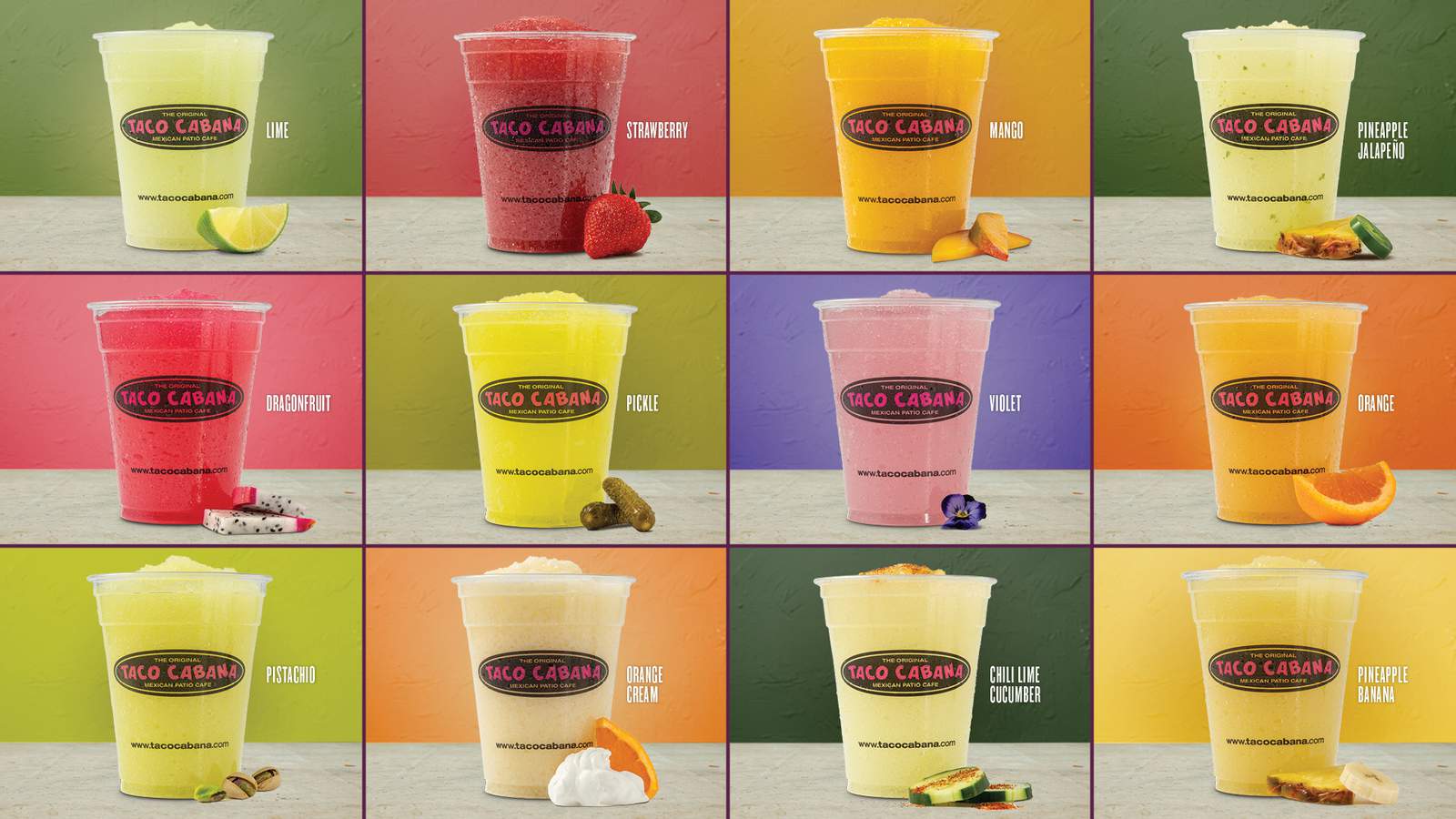 Tex-Mex chain Taco Cabana launches 9 new margarita flavors