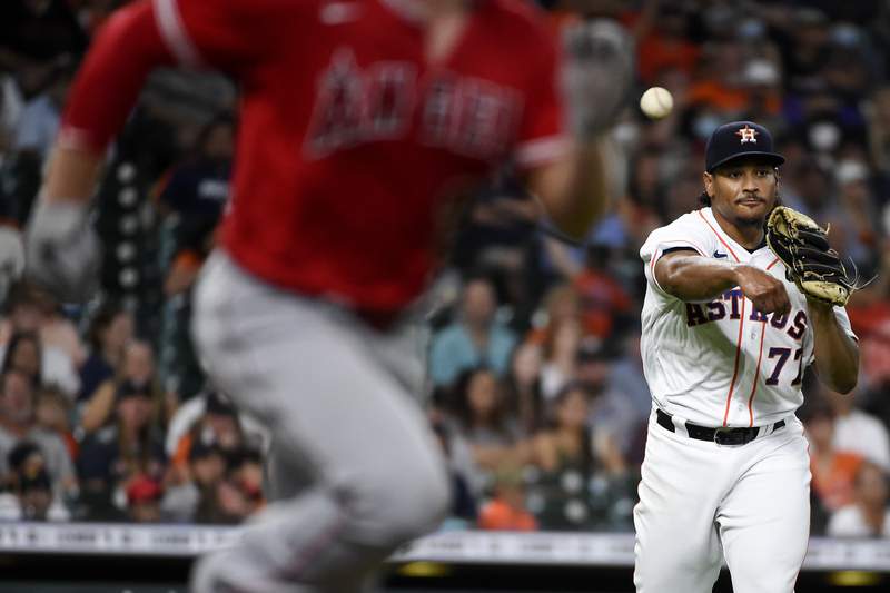 Rengifo homers with 3 RBIs to lead Angels over Astros 4-2