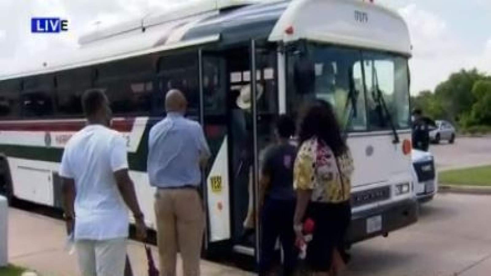 Crowds board shuttles to attend George Floyds final public memorial