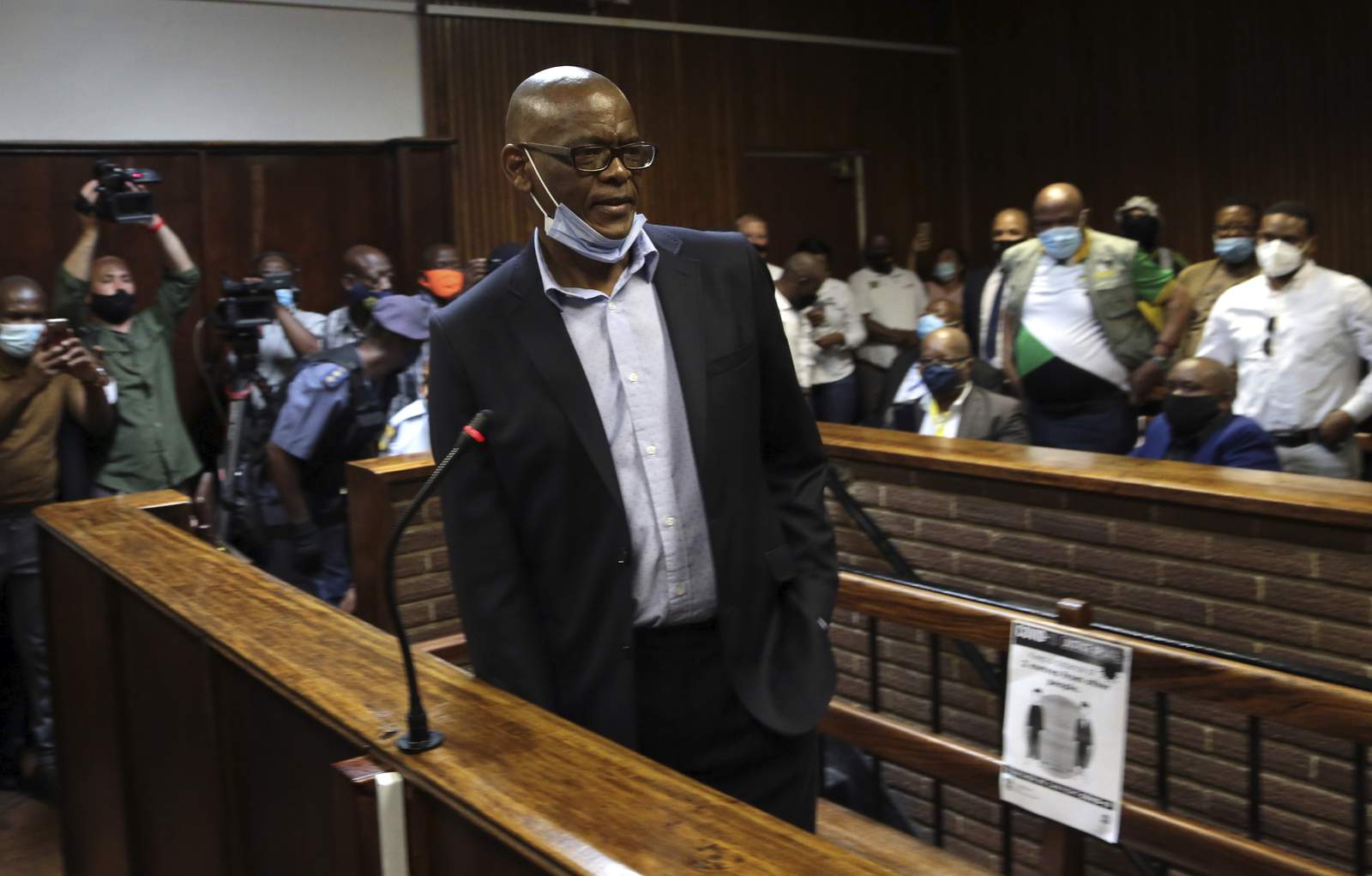 South African ruling party official charged with corruption