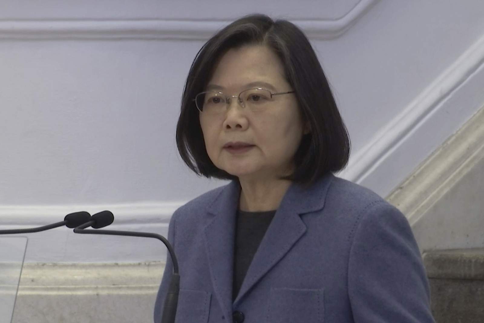 Tsai credits Taiwan for virus wins, notes China's threats