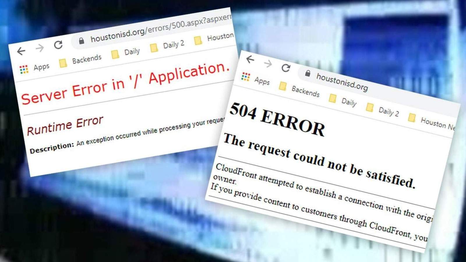 HISD website appears to crash on first day of virtual classes