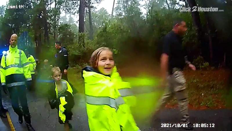 ‘I got ‘em!’: Bodycam video captures rescue of children lost in Sam Houston National Forest