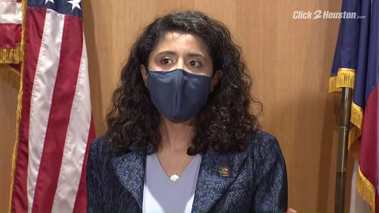 Harris County Judge Lina Hidalgo discusses advertising campaign aimed at COVID-19 vaccine fears
