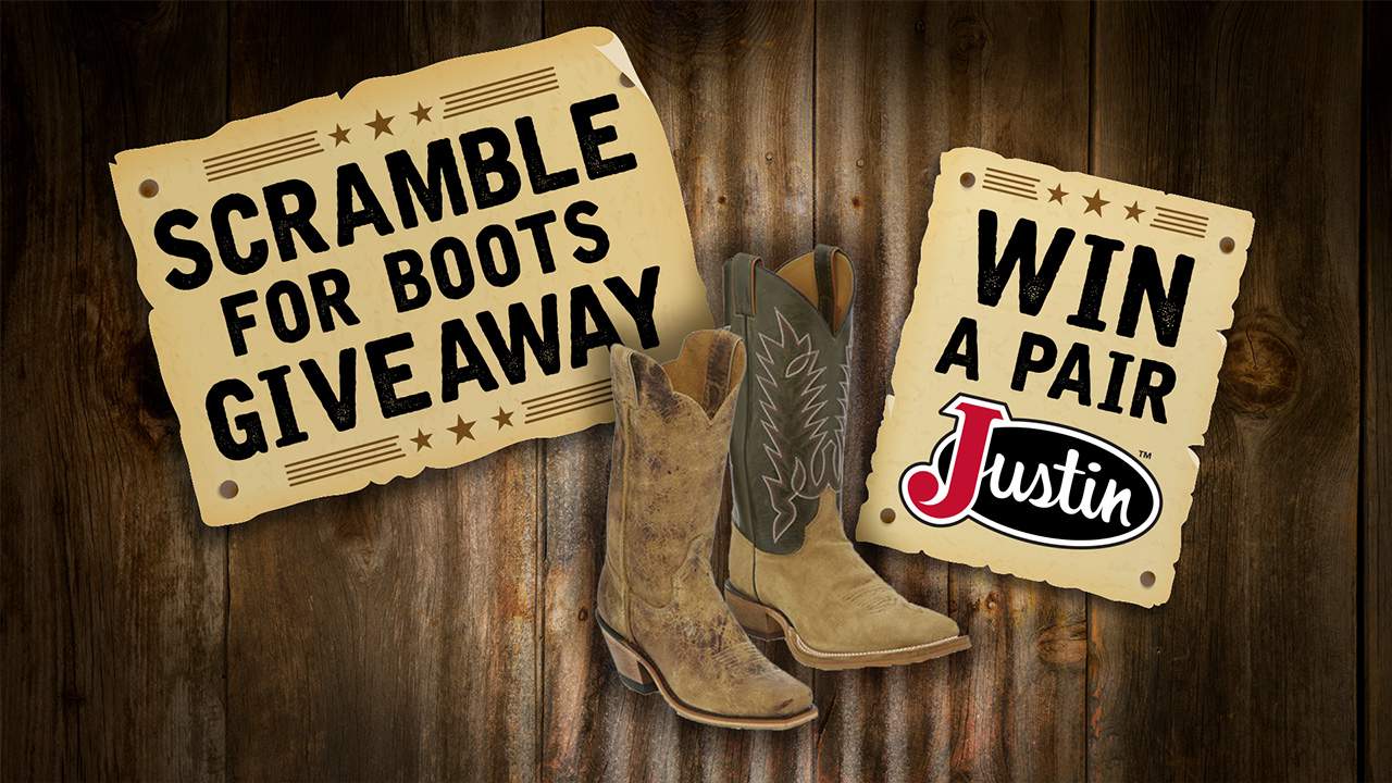 CLICK2WIN: Scramble for boots giveaway