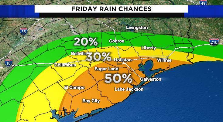 Rain returns to Southeast Texas Friday!