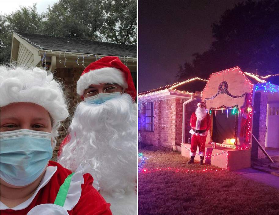 This Houston couple brings the spirit of Santa and Mrs. Claus to neighborhood kids