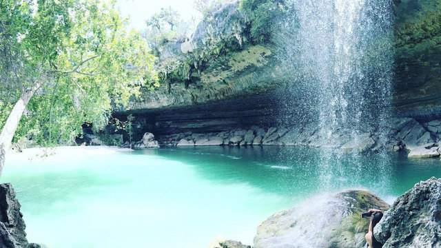 Take a break under this Texas waterfall for $20