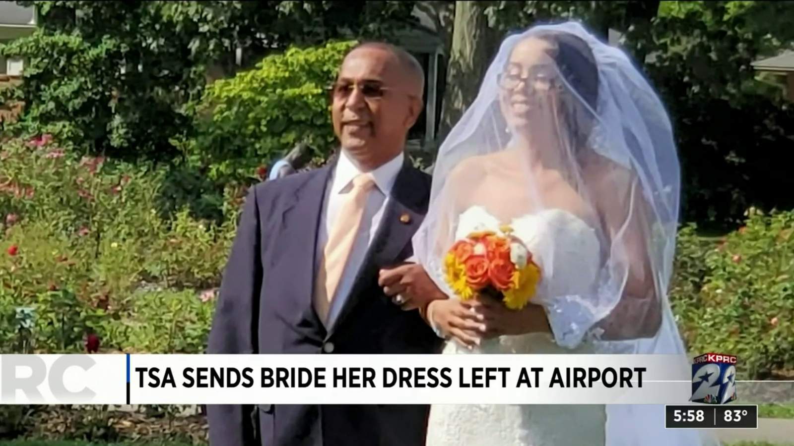 One Good Thing: TSA sends bride her dress left at airport in time for her wedding the next day