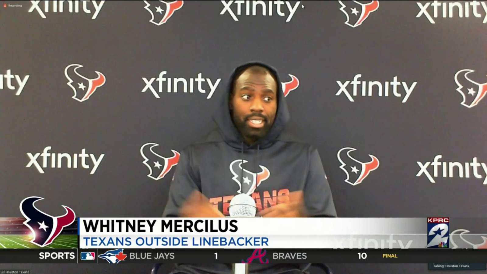 Texans Whitney Mercilus, Randall Cobb discuss making tough decision to play during pandemic