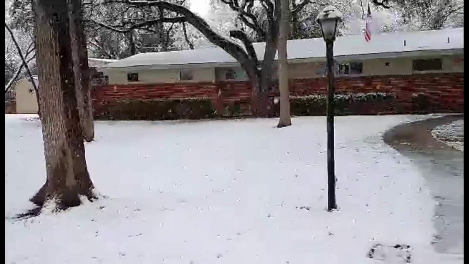 VIDEO: Check out this snow scene from Temple, Texas